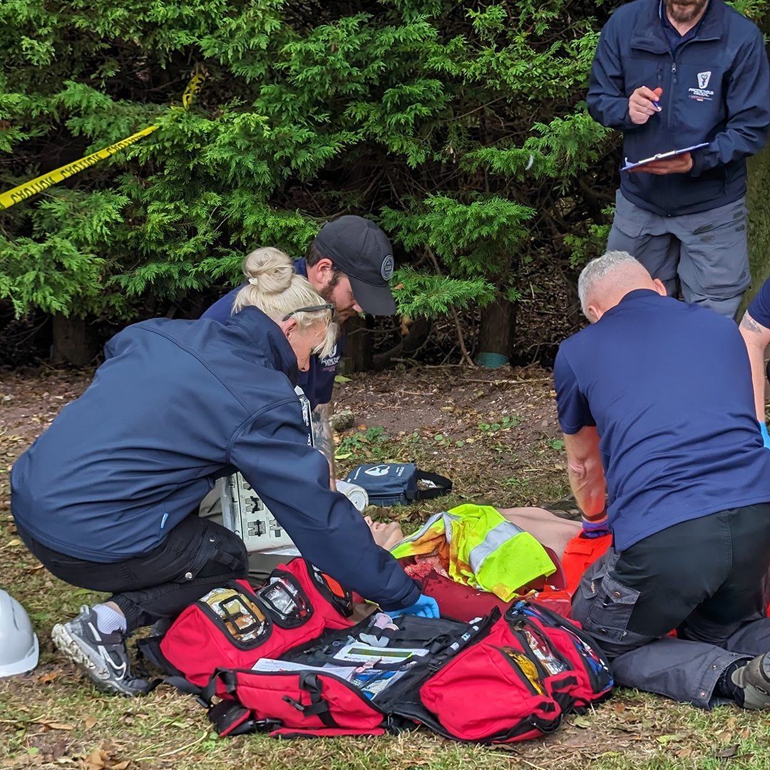 FREC3 level Health and safety, first responder training scenario