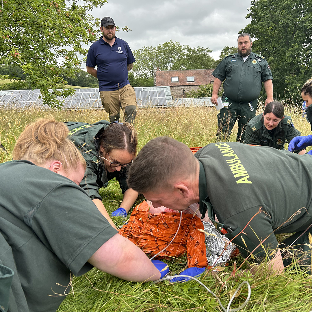West Midlands Ambulance Service train with Prometheus